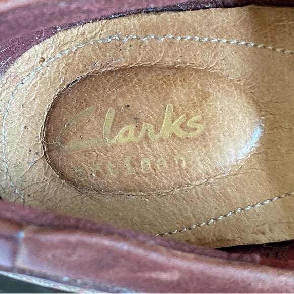 Clarks Womens Carleta Prato Mary Jane Heels Size 7 Leather Academia Comfort - Picture 6 of 7